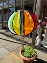 Gartendekoration Kugel, Ballon, Windkugel, Windballon, Windspiel 