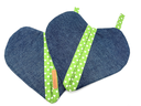 Jeans-Topflappen-Set: Ein Herz für Köche!