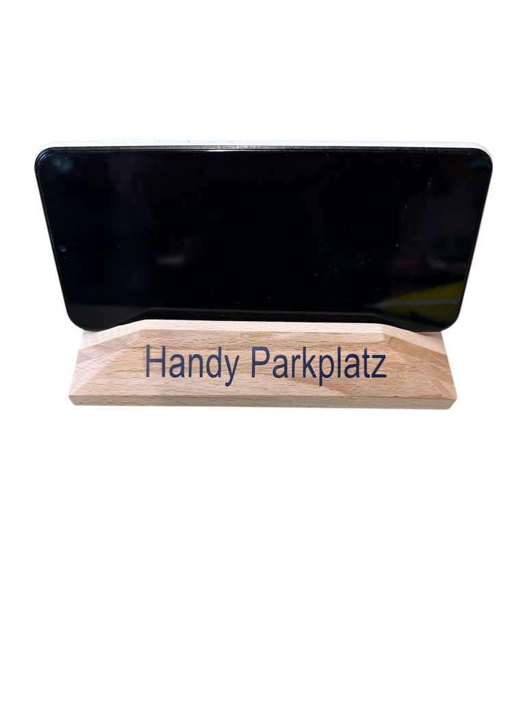 Handy Parkplatz aus Holz (Eiche Handyhalter)